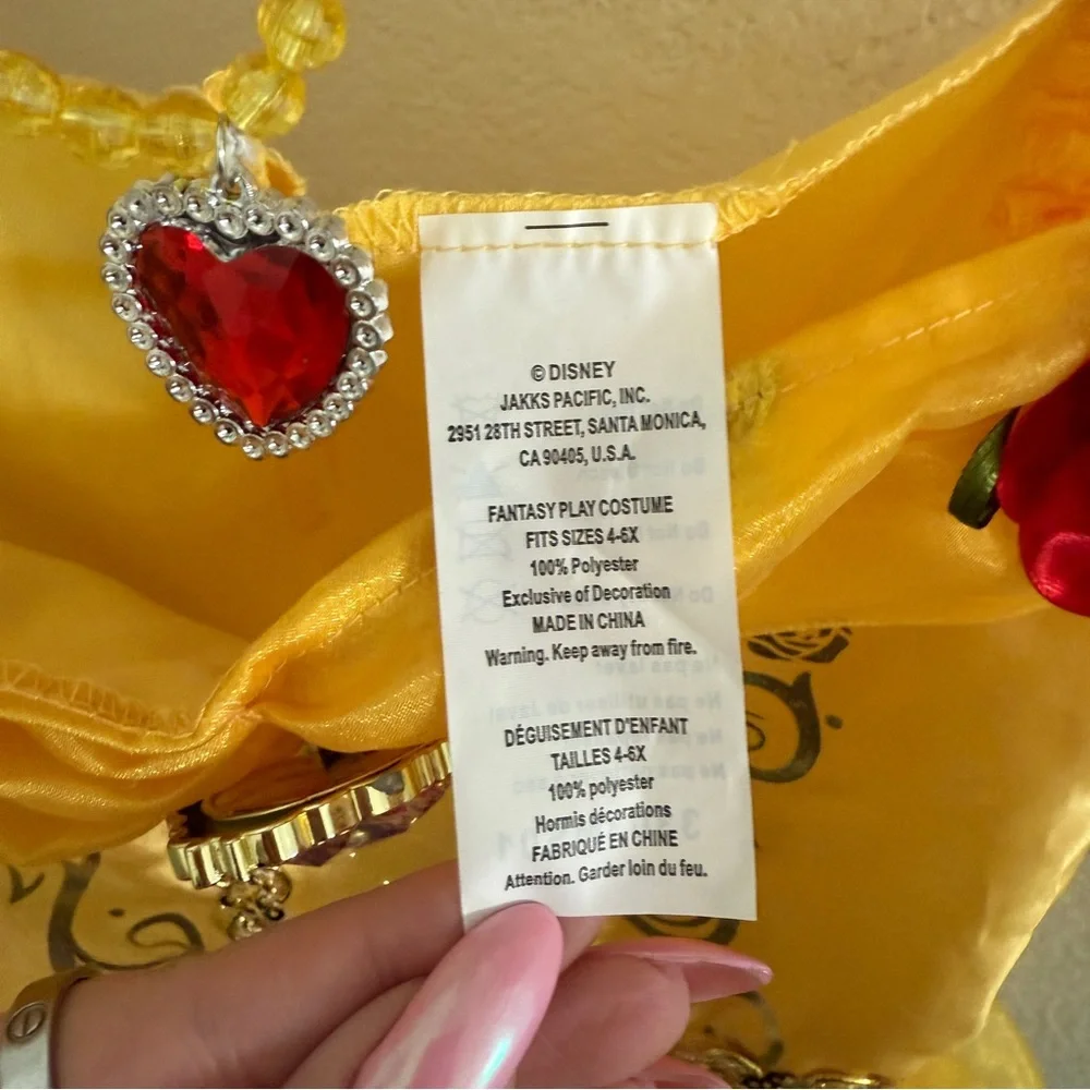 Disney Princess Belle Majestic Dress-Up Set Beauty & The Beast Costume 4-6X - Picture 5 of 7